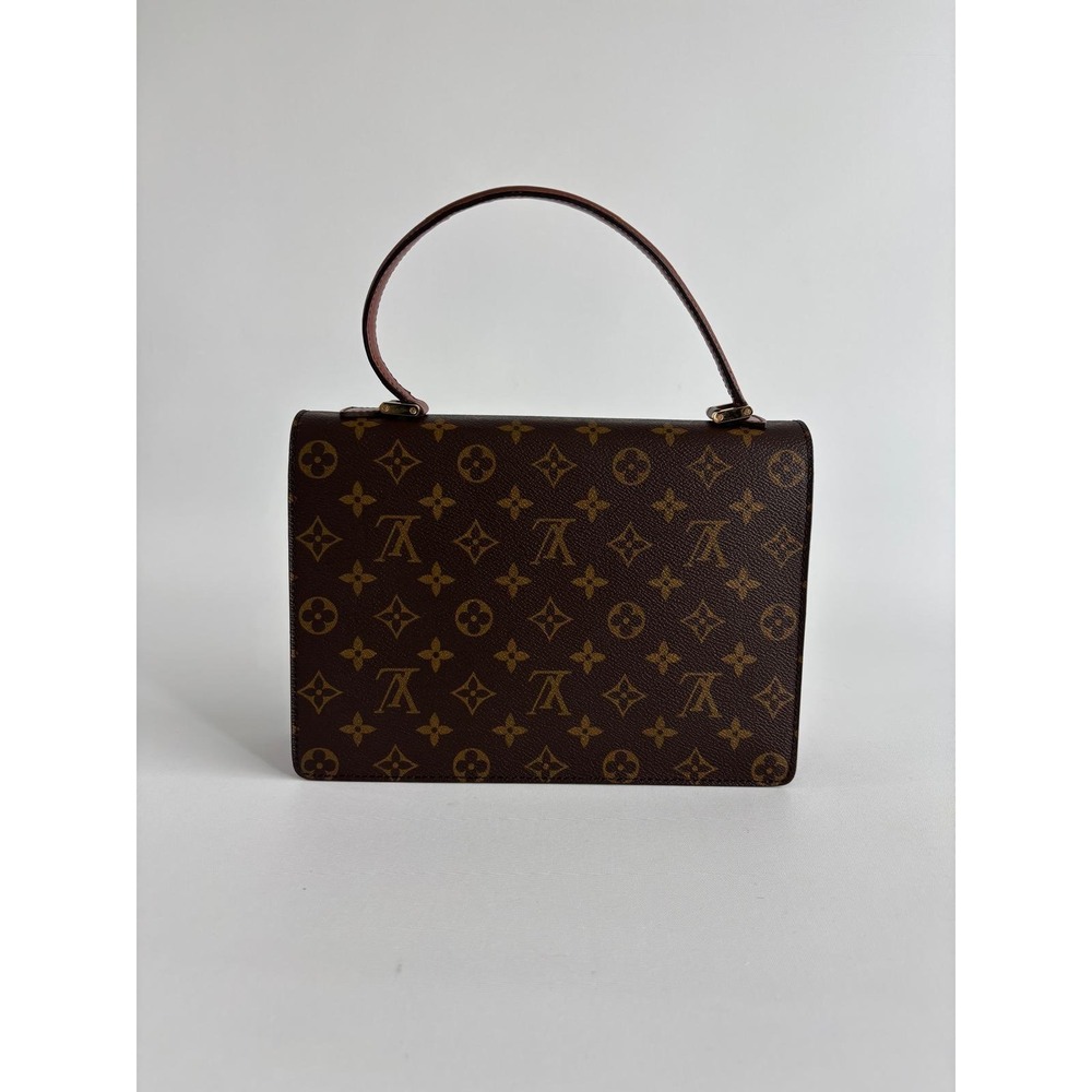 Louis Vuitton Monogram Concorde Handbag Brown Canvas Vintage M51190 Top Handle - Picture 4 of 13